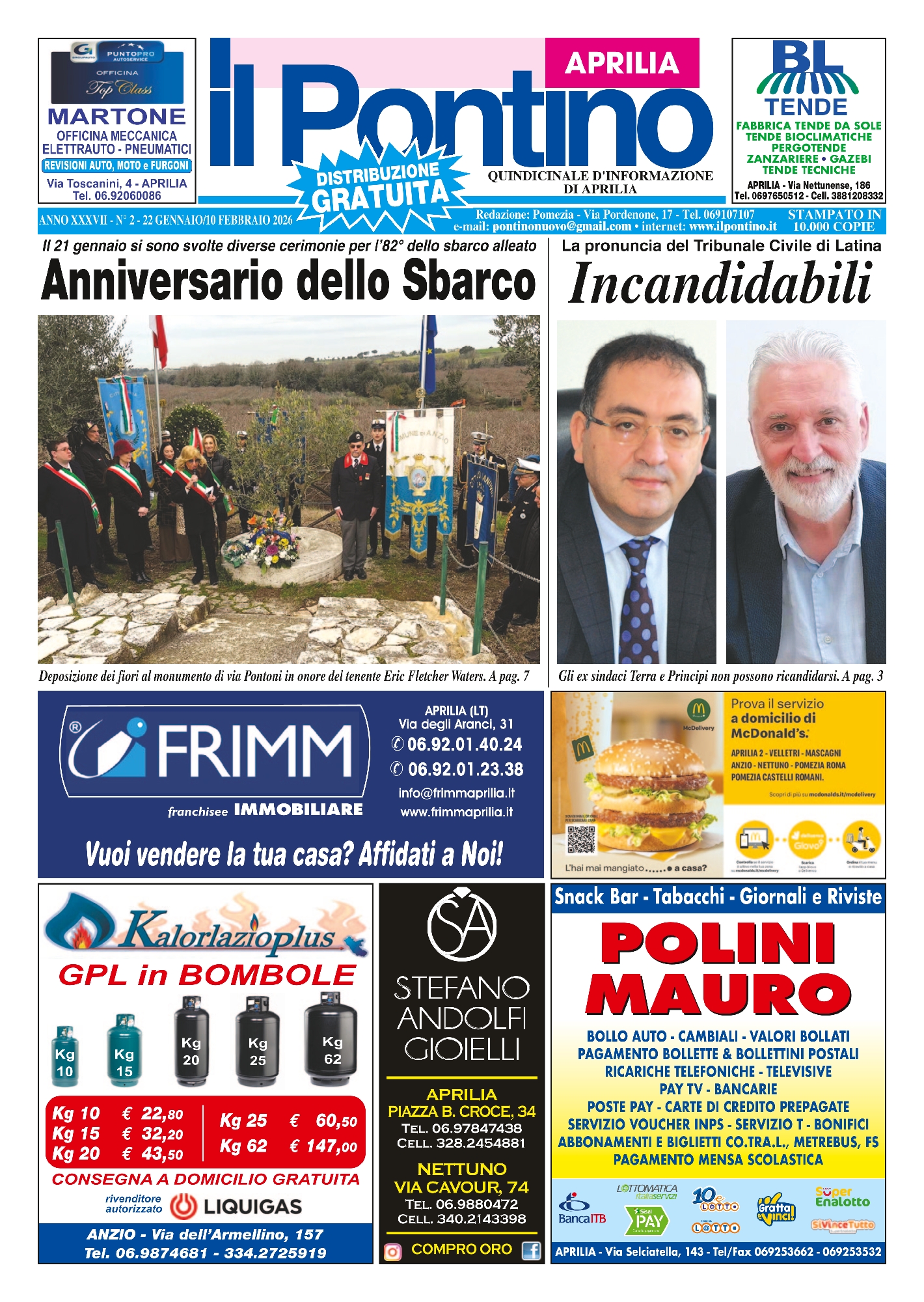 - 22 Gennaio/10 Febbraio